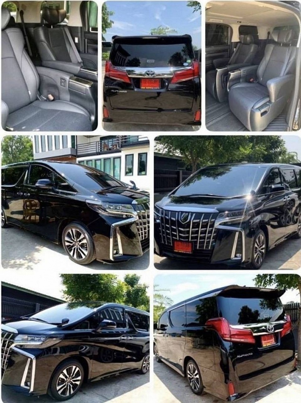 Charter an alphard van, receive 9,000 baht per day, including fuel, including expressway, including parking fees, 1 day, 10 hours, more than 10 hours, how many hours to transfer, 500 baht per hour