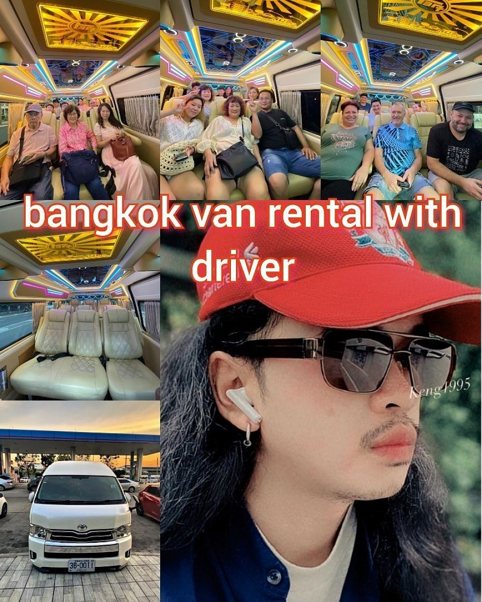 Van Bangkok Van Bangkok The facilities inside the vehicle are as follows : The phone Charger has both USB and end four. Air microbus system is cooling faster than usual. Karaoke sound system All seats are first class insurance. The driver skillfully navigates and navigates with GPS. There is a TV screen to watch in front and back. Spacious luggage storage space Soft suspension system The driver was dressed neatly. The driver didn't drink and smoke.